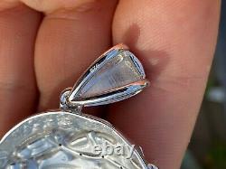 0.1ct REAL VS Natural Diamond Solid 925 Sterling Silver Jesus Piece HIP HOP Iced