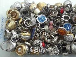 100 Gram Assorted Sterling Silver 925 Ring Lot Wholesale Resale Vintage-now