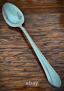 10 Alvin Sterling Silver Romantique Teaspoon Spoon Set 6 8.32 Troy Oz