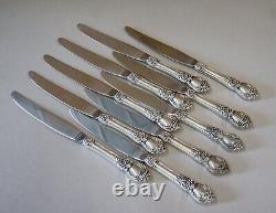 10 Sterling Silver Heirloom Oneida Stanton Hall Regular Knifes Modern, L-4815