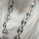 11mm Mens Puffed Mariner Link Chains Necklaces 925 Sterling Silver 42gr 20inch