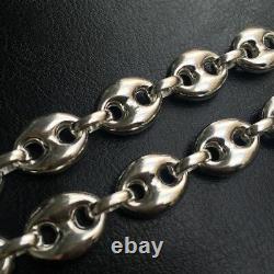 11mm Mens Puffed Mariner Link Chains Necklaces 925 Sterling Silver 42gr 20Inch
