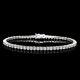 12.00tcw Round Cut Created Diamond 7 Tennis Bracelet 925 Sterling Silver 4mm