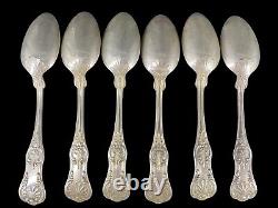 12 Antique Whiting Sterling Silver Teaspoons Shell Pattern 5.85