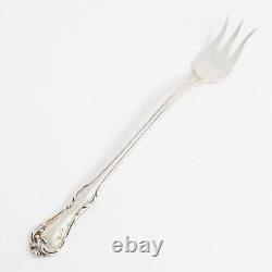 12 Reed & Barton Sterling Silver Seafood Forks Rose Cascade 1957 No Monogram