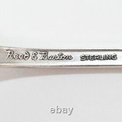 12 Reed & Barton Sterling Silver Seafood Forks Rose Cascade 1957 No Monogram