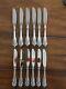 12 Set Wallace Grande Baroque Sterling Butter Knife Knives Knive Silver Grand