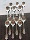 12 Set Wallace Grande Baroque Sterling Silver Cream Soup Spoons Round Bowl Grand