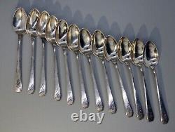 12 Sterling Silver Tea Spoons, Matched Set, Vintage, Excellent condition