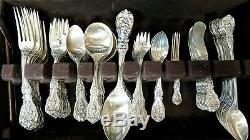 157 Piece Reed & Barton FRANCIS I Sterling Silver Flatware & Table Serving Set