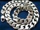 15mm 925 Sterling Silver Men's Cuban Link Chain Necklace Length 20 36