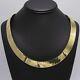 16mm Bold Herringbone Chain Necklace 14k Yellow Gold Plated Sterling Silver 925