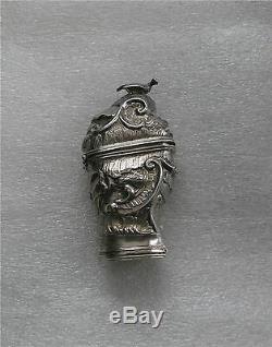 1776 Scandinavian Sterling Silver Snuff / Perfume box Hovedvannseg LOUIS XV