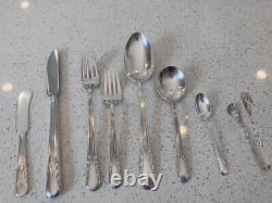 1929 Vintage Sterling Silver Flatware Service International Orchid Pattern