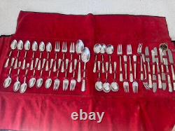 1929 Vintage Sterling Silver Flatware Service International Orchid Pattern