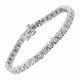 1/4 Ct Diamond Tennis Bracelet In Sterling Silver, 7