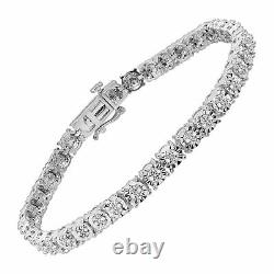 1/4 ct Diamond Tennis Bracelet in Sterling Silver, 7