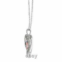 1/4 ct Diamond Three Heart Pendant Necklace in Sterling Silver, 18