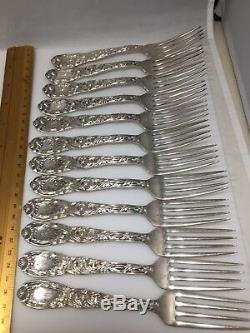1 Of 16 CHRYSANTHEMUM BY TIFFANY & CO. STERLING LG DINNER FORK 7 1/8 Old Marks