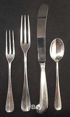 24 Pc. Stieff Williamsburg Reproduction Sterling Silver Flatware Set -Queen Anne