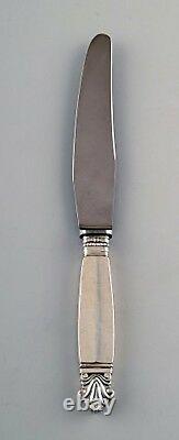 2 Georg Jensen Sterling Silver Acanthus, 2 lunch knifes with short handle