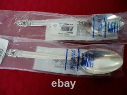 2 Pieces Royal Danish Sterling Pierce Tablespoon&tablespoon New By Internation