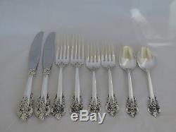 (2) Wallace Sterling Grande Baroque 4 Piece Place Settings (8 Pieces Total)