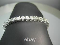 30 Ct Men Women Sterling Silver Real Diamond Fanook 1 Row Link Tennis Bracelet