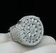 3.1 Ct Round Cut Moissanite Men's Ring Christmas Day Wedding 925 Sterling Silver