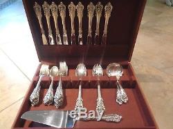 41 Pieces of Wallace Grande Baroque Sterling Silver Flatware