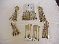 41pc Gorham Lily of the Valley Sterling Silver Flatware