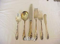 41pc Gorham Lily of the Valley Sterling Silver Flatware
