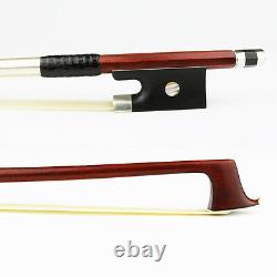 4/4 Full Size, Genuine Pernambuco Violin Bow Model Master, Sterling silver Thread