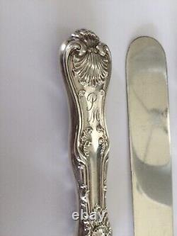 4 Antique Whiting Imperial Queen Pattern Sterling Silver Luncheon Knives