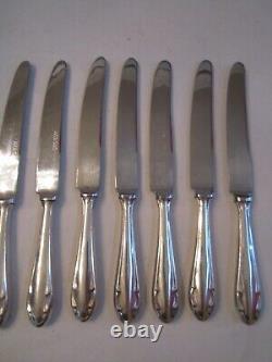 4 STERLING SILVER (935) KNIVES FLATWARE SCALLOPED EACH KNIFE IS 71g TUB T
