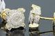 51 Carat Sterling Silver Mens Womens 9 Mm 100% Real Diamonds Earrings Studs