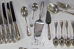 51 Piece Tiffany & Co Audubon / Japanese Sterling Silver Flatware Spoon Fork Set