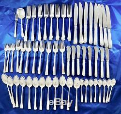 57 Pieces Lovely Towle Sterling Silver Craftsman Flatware Service for 8 & More
