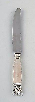 5 Early Georg Jensen Acanthus Sterling Silver, 5 Fruit Knives