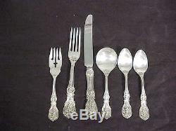 66pc Reed & Barton Francis I pattern Sterling Silver Flatware Set with Case