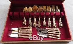 68 pcs Set for 12 Vintage Gorham Sterling Silver Chantilly Flatware With Box