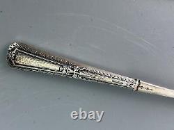6 Antique Victorian Sterling Silver Handle Forks 6-3/4 long