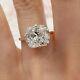 6 Ct Certified Radiant Cut Off White Treated Diamond 925 Silver Ring Great Shine