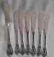 6 Lunt Sterling Individual Butter Spreaders & Master Butter Knife Monticello