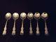 6 Whiting Louis Xv Pattern Sterling Silver 6.75 L Gumbo Soup Spoons-237g