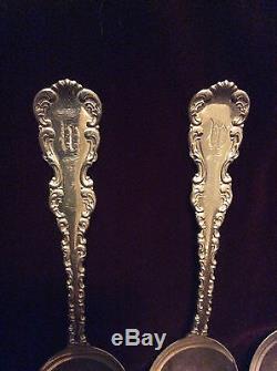 6 Whiting Louis XV Pattern Sterling Silver 6.75 L Gumbo Soup Spoons-237g