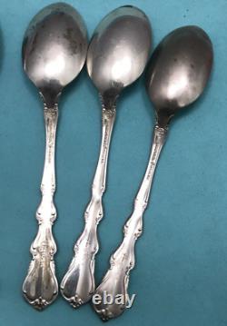 6 pcs Sterling Silver ANGELIQUE International DEMITASSE Demi Spoons 4 1/8