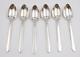 6x Gorham Calais Pattern Sterling Silver Spoons 6 Inches 176 Grams Near New