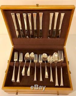 71 pieces of Fine Arts Tranquility Sterling Silver Flatware Set Service of 9