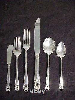 75pc International Spring Glory pattern Sterling Silver Flatware Set with Case